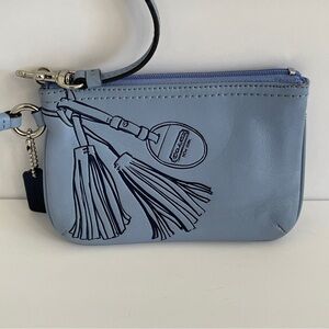 Coach Legacy Tassels Motif Leather Wristlet